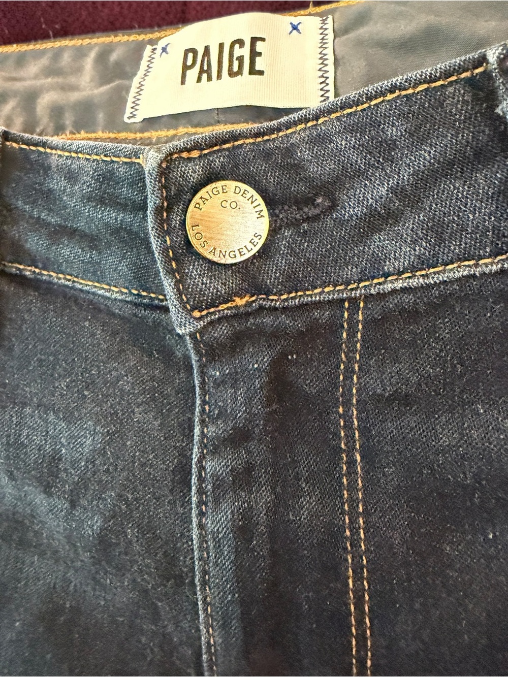 Paige Manhattan Straight Leg Jeans Sz 28 Faded Grey Wash Denim Icon Streetwear - Picture 7 of 9